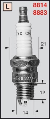 ILO ROCKWELL ZÜNDKERZE V49 50 JLO 50 Champion L86C