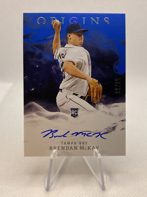 Brandon McKay 2020 Panini Origins Autograph RC Rookie Card No. 22/25 #14 Rays