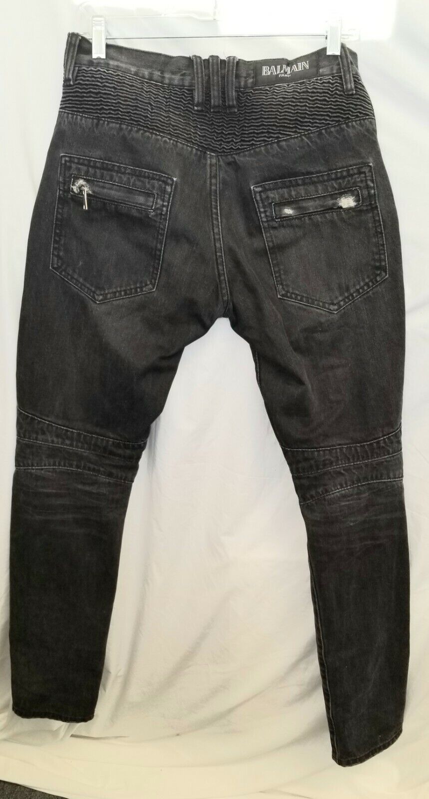 in verlegenheid gebracht morfine Rechtmatig Balmain Skinny Ribbed and Ripped Jeans size 30 | eBay