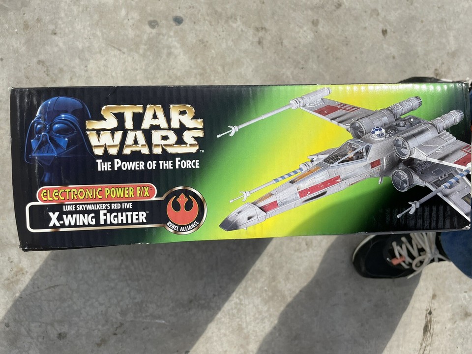 Kenner POTF Electronic Power F/X Luke's Red Five X-Wing Star Wars Toy With Sounds & Lights
