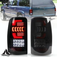 for 2000-2006 Chevy Suburban Tahoe GMC Yukon Black Smoke LED Tail Lights Lamps