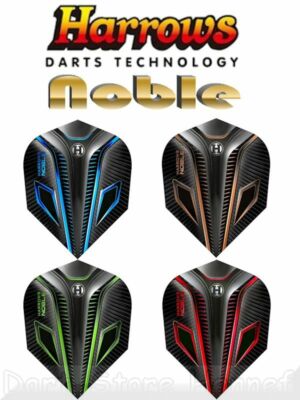 6 Dart Flights Harrows NOBLE - Farbe wählbar