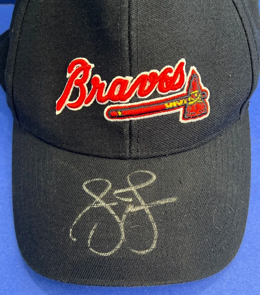 Gorra de béisbol firmada por Andruw Jones Atlanta Braves certificado de autenticidad JSA AY25617 Foto 2 de 4