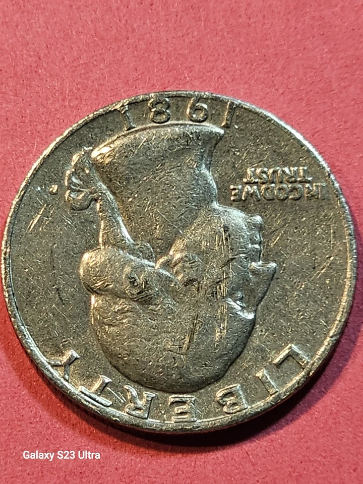 1981P Washington Quarter Dollar, Motto O/R Die Errors, Date & (L)-Liberty On RIM - Image 4 of 4