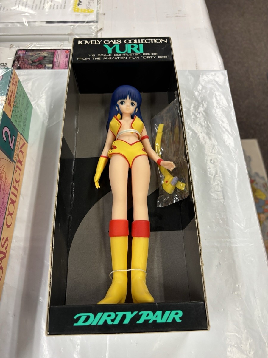 Vintage 1985 Dirty Pair Anime Yuri Vinyl Doll Bandai Lovely Gals