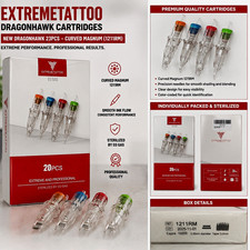ExtremeTattoo 1211RM Curved Magnum Tattoo Needle Cartridges Dragonhawk 20pcs