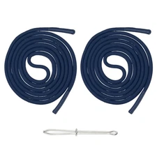 2pcs 53inch Drawstring Cords Hoodie String with Easy Threader, Navy Blue