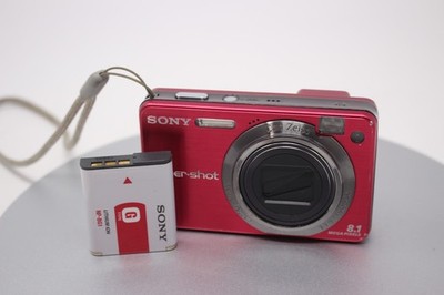 Sony Cyber-shot DSC-W150 8.1MP 5x Wide Zoom Pink Digital Camera Tested + Battery