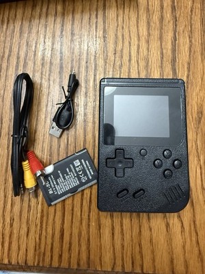 Retro FC Plus Portable Handheld Game Console Backlit Rechargeable TV Play Black