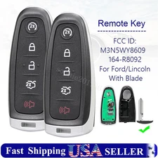 2X 5 Button Remote Control Key Fob for Lincoln MKX 2011-2015 MKT MKS 2013-2016