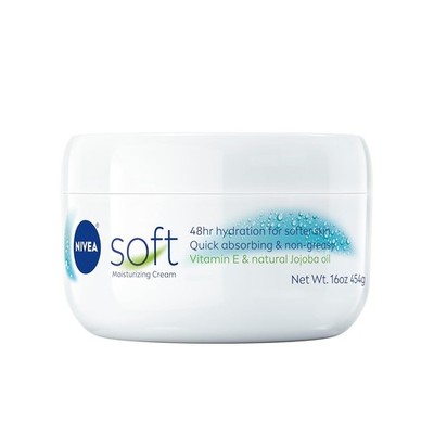 NIVEA Soft Moisturizing Cream w/ Jojoba Oil & Vitamin E 16oz