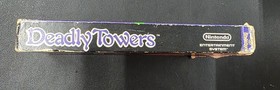 NES Nintendo DEADLY TOWERS - Complete With box game sleeve manual tested