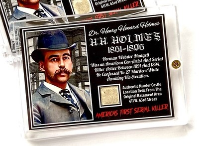 HH HOLMES Authentic Custom Relic Card In Case