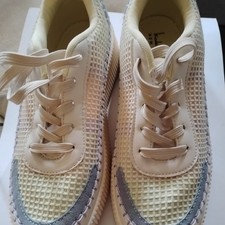 Nicole Miller New York Mixed Media Platform Sneaker Shoes