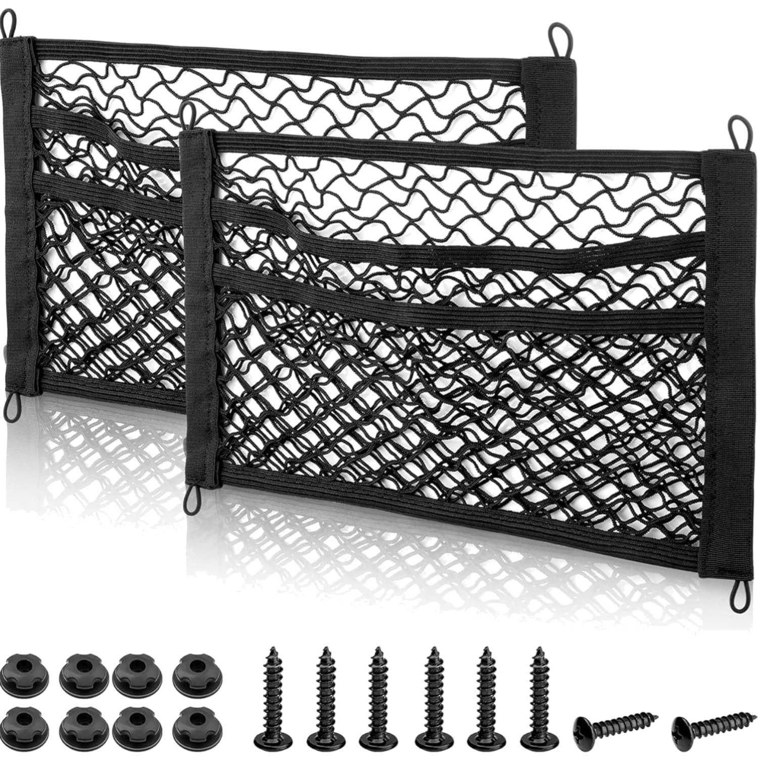 Filet de rangement voiture 45x25cm pour organiser l'habitacle