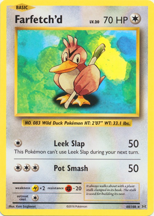 Farfetch'd - 68/108 - Rare - Near Mint