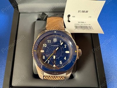 Victorinox Journey 1884 Automatic 43mm Blue Dial 241980.1 - Brand New