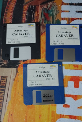 Advantage Cadaver (1991) Commodore Amiga (3 Disk) works 16bit