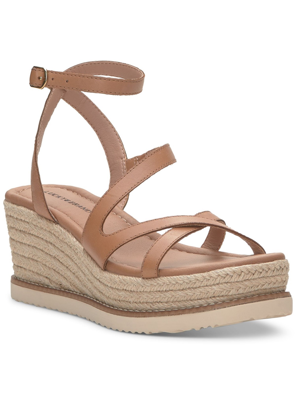 LUCKY BRAND Womens Beige 1-12 Platform Carolie Wedge Espadrille Shoes 95 M 6790₽