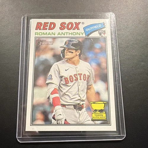 Topps Heritage 2026 #86 Roman Anthony Rookie Boston Red Sox MLB Baseball Card
