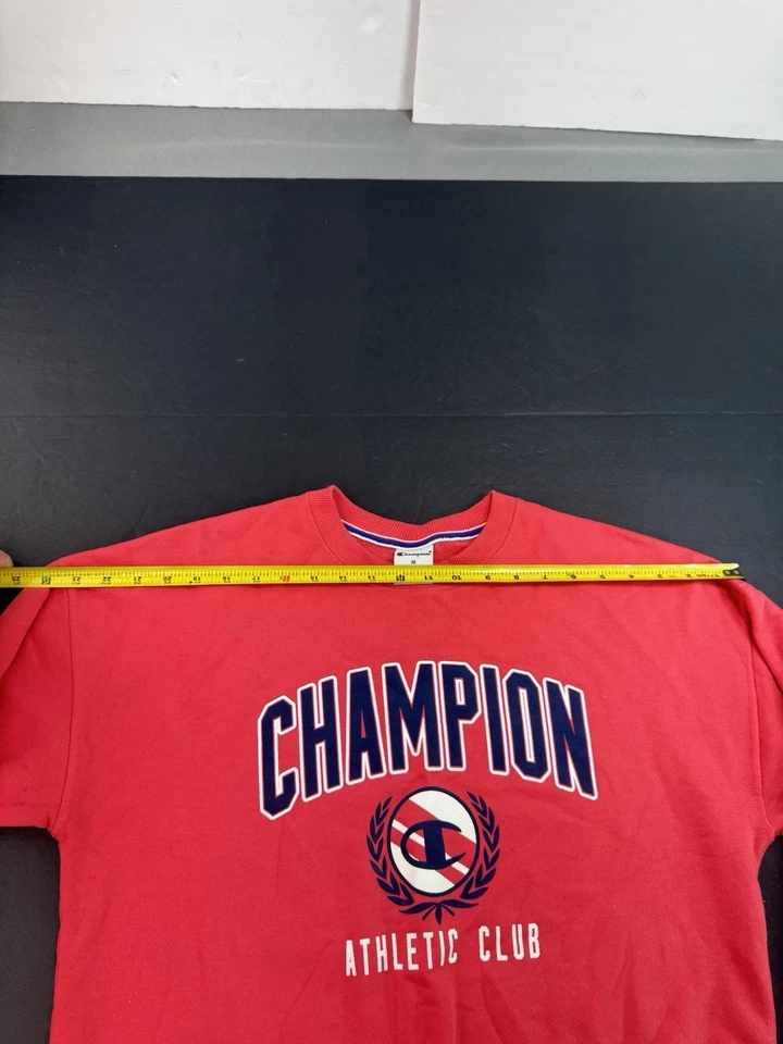 Champion Mujer Cuello Redondo Sudadera Rosa Mediana Atletismo Club Atlético Foto 4 de 4