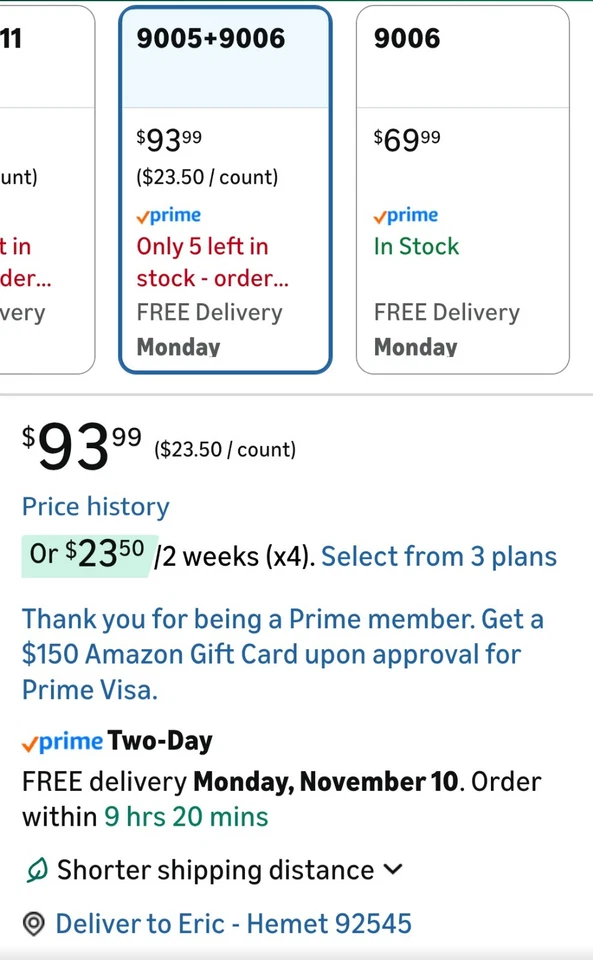 Katana Upgraded E4S 9005 & 9006 INSTANT PLUG IN Bulbs. Super High Quality KATANA - Image 2 of 4