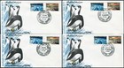 1971 Australian Antarctic Territory Treaty Set Of 4 Base Cancel Fdcs, Good Cond