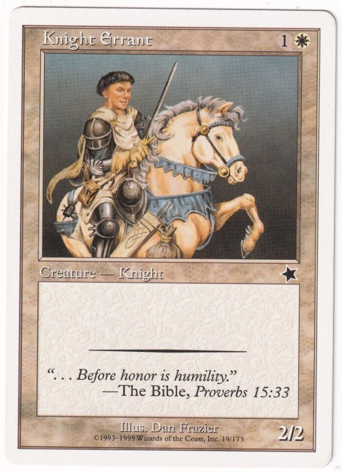 Knight Errant Starter 1999 #19 Magic The Gathering MTG Single