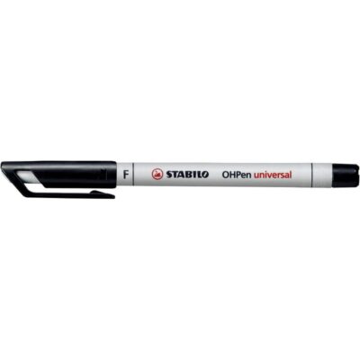 10 STABILO OHPen universal Folienstifte schwarz Fein (F) 0,7 mm wasserlöslich