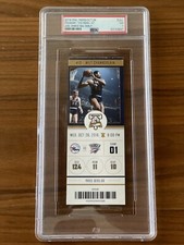 RARE! 10/26/2016 76ers JOEL EMBIID NBA DEBUT Full Ticket PSA 7 LOW POP, 1 Higher