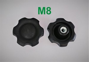M8x28 Sterngriff Kreuzgriff Klemmhebel Klemmmutter Sternschraube Schraube 4 Stk