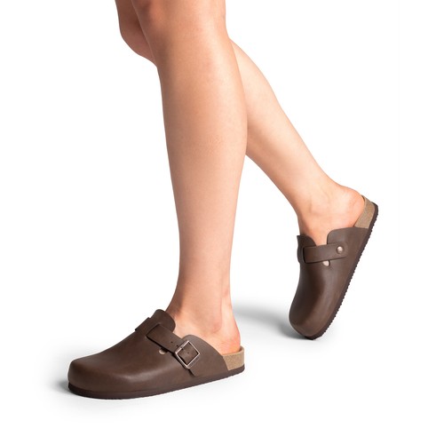 Women Arch Support Mule Shoes Comfortable Casual Slip On Loafer Flat Shoes - Picture 24 of 24