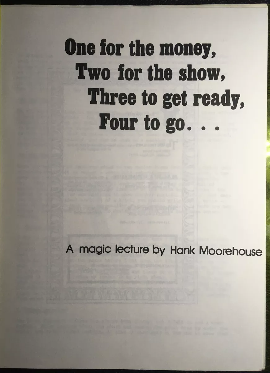 One for the money two for the show deals