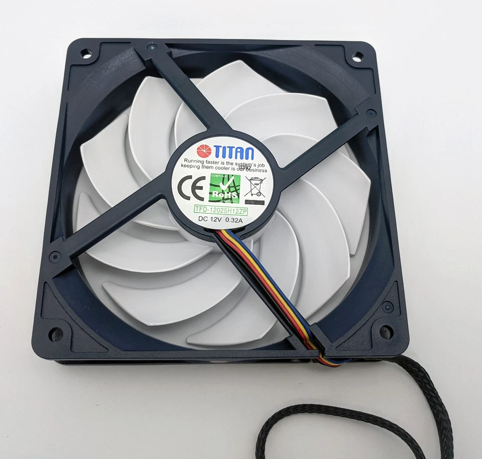 NEW Titan Kukri Cool & Silent 9-Blade 120mm 4-pin PWM 12V DC PC Case Cooling Fan - Image 4 of 4