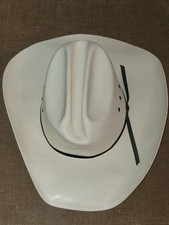 Vintage JBS Stetson Shantung Panama Straw Cowboy Hat Sz 7 1/8 - 57