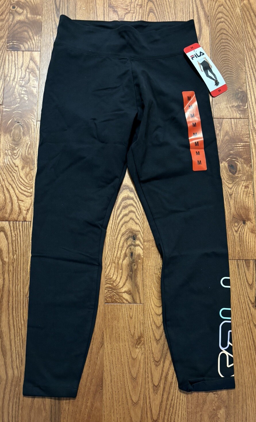 LEGGINGS LOGO FILA NERI TAGLIA MEDIA NUOVI CON ETICHETTE