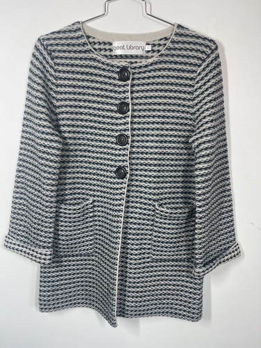 Goat Library Women’s Lambswool Button Up Sweater Jacket Size 10 Retro ...