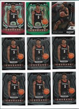 2020-21 Panini Prizm Draft Picks Anthony Edwards Lot of 9 w/ Red Crusade /299 +