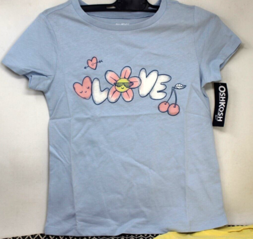 5X CARTER'S & OSHKOSH Multicolor Short Sleeve Graphic Print Tops NWT - Picture 3 of 6