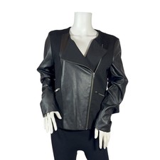Maurices Brand Faux Leather Knit Jacket Sz L $69