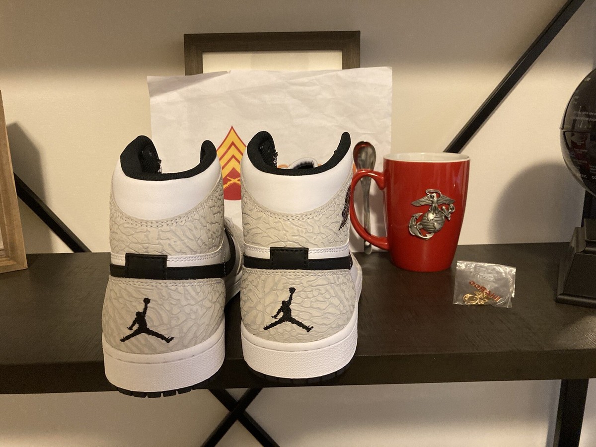 Size 9 - Air Jordan 1 Retro High White Elephant for sale online | eBay