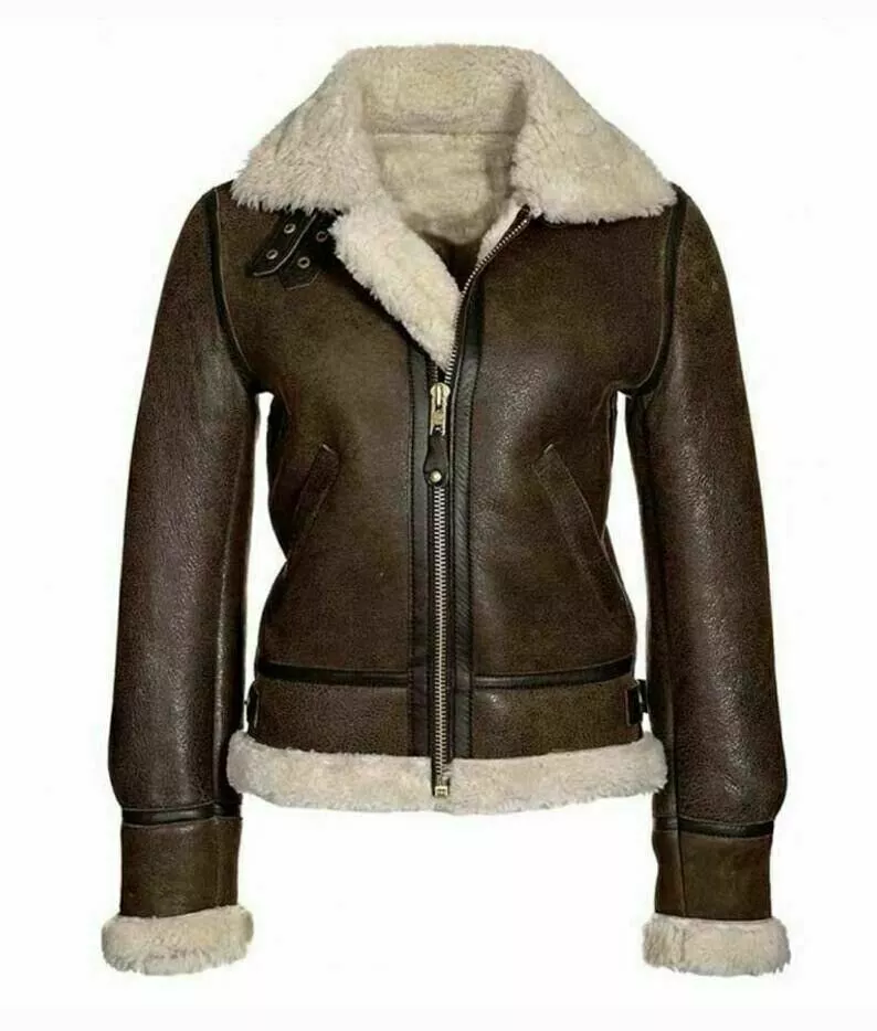 Faux shearling clearance bomber jacket womens
