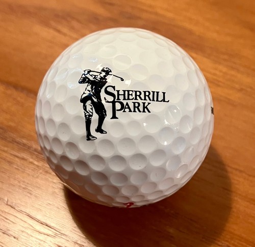 Pallina da golf vintage con logo Sherrill Park campo da golf (Texas)