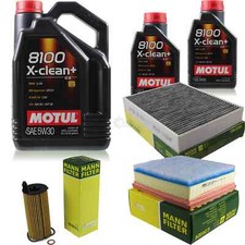 MOTUL 7 L 5W-30 MOTOR-ÖL+MANN-FILTER für BMW 4 Gran Coupe F36 420d xDrive 418d 3