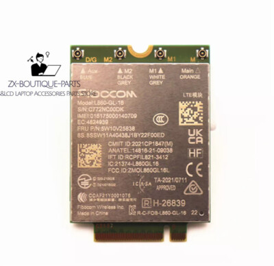L860-GL-16 4 For ThinkPad X1 Yoga 7th 8th X1 Nano Gen 2 WWAN Module 5w10V25838