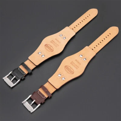 22mm Echtleder Uhrenarmband für Fossil CH2564 CH2565 Uhr Stahlschließe - Bild 1 von 4