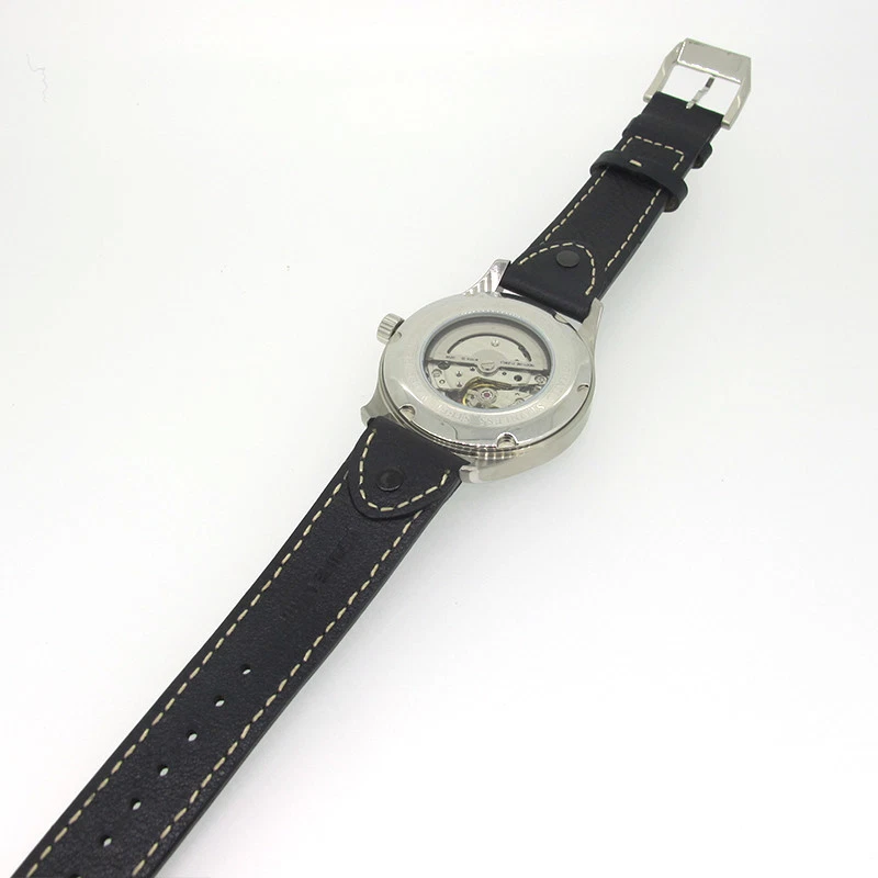 43mm Parnis Sapphire Crystal Miyota Automatic Men's Sport Watch Date Indicator - Image 3 of 4