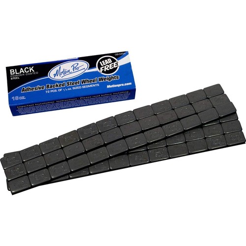 Motion Pro Black Wheel Weights 08-0455 - 72 PC, Lead-Free, Steel, Adhesive Backd - Picture 3 of 3
