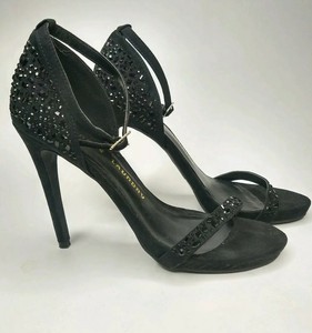 black beaded heels
