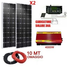 Kit Fotovoltaico 3KW Inverter 4000W 6000W Pannello Solare 200W regolatore 30 amp